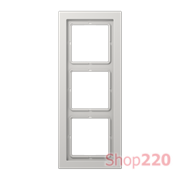 Рамка 3 поста, светло-серый, Jung LS Design (пластик) LSD983LG