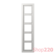 Рамка 5 постов, светло-серый, Jung LS Design (пластик) LSD985LG