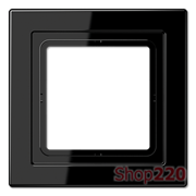 Рамка 1 пост, черный, Jung LS Design (пластик) LSD981SW