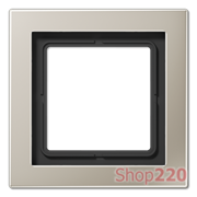 Рамка 1 пост, нержавеющая сталь, Jung LS Design (металл) ESD2981