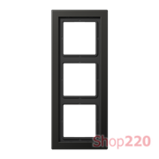 Рамка 3 поста, антрацит, Jung LS Design (металл) ALD2983AN