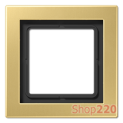 Рамка 1 пост, классическая латунь, Jung LS Design (металл) MED2981C