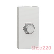 Розетка Coaxial F-type, белый, 1 модуль, Unica New Schneider NU346818