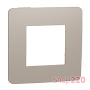 Рамка 1-постовая, песочный / бежевый, Unica New Schneider NU280227