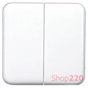 Клавиша двойная, белый, Polo Regina 13010309