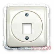 Корпус для одного разъема RJ-12/RJ-45 Keystone, белый, Polo Regina 13008404
