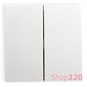 Клавиша двойная, белый, Polo Fiorena 22009602