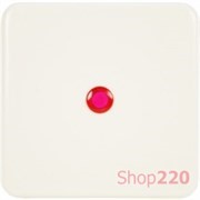 Клавиша для выключателя с подсветкой, белый, Polo Regina 13009806