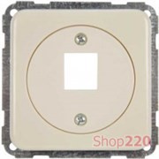 Корпус для одного разъема RJ-12/RJ-45 Keystone, слоновая кость, Polo Regina 13008405