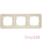 Рамка 3 поста, слоновая кость, Polo Regina 13012318