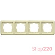 Рамка 4 поста, слоновая кость, Polo Regina 13012417