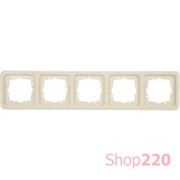 Рамка 5 постов, слоновая кость, Polo Regina 13012508