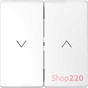 Накладка механизма управления жалюзи, белый лотос, Merten MTN3855-6035