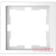 Рамка 1 пост, белый лотос, Merten MTN4010-6535