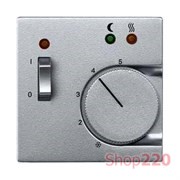 Накладка терморегулятора, алюминий, Merten MTN535860