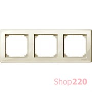 Рамка 3 поста, бежевый, Merten M-SMART MTN478344