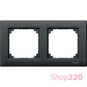 Рамка 2 поста, антрацит, Merten M-PLAN MTN486214