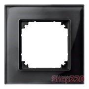 Рамка 1 пост, черный оникс, Merten M-Elegance Стекло MTN404103