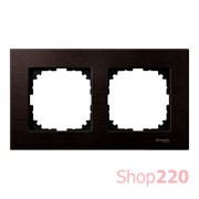 Рамка 2 поста, венге, Merten M-Elegance Дерево MTN4052-3471