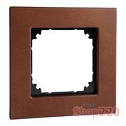 Рамка 1 пост, вишня, Merten M-Elegance Дерево MTN4051-3472