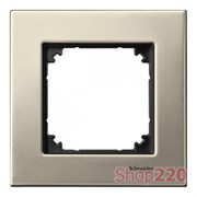 Рамка 1 пост, титан, Merten M-Elegance Металл MTN403105