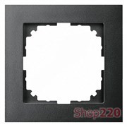 Рамка 1 пост, антрацит, Merten M-Pure MTN4010-3614