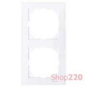 Рамка 2 поста, активный белый, Merten M-Pure MTN4020-3625