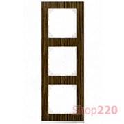 Рамка 3 поста, дуб/белый, Merten M-Pure MTN4030-3674