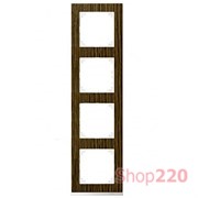 Рамка 4 поста, дуб/белый, Merten M-Pure MTN4040-3674