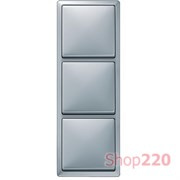 Рамка 3 поста, алюминий, Merten Artec MTN481360