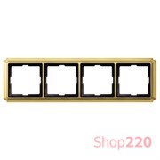 Рамка 4 поста, блестящая латунь, Merten Antik MTN483421