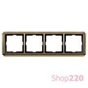 Рамка 4 поста, античная латунь, Merten Antik MTN483443