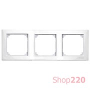 Рамка 3 поста, полярно-белый, Merten M-SMART MTN478319