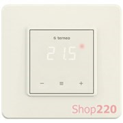 Терморегулятор сенсорный terneo s, слоновая кость