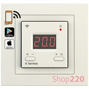 Wi-Fi терморегулятор terneo ax unic, слоновая кость