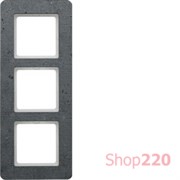 Рамка 3 поста, бетон, Q.7 Berker 10136020