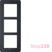 Рамка 3 поста, сланец, Q.7 Berker 10136030