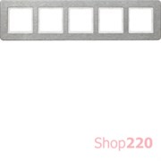 Рамка 5 постов, нержавеющая сталь, Q.7 Berker 10256083