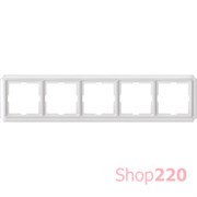 Рамка 5 постов, белый, Merten Antik MTN483519