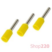 Наконечник-гильза 1,0 мм кв, желтый, Е1008 IEK UGN10-001-D14-08