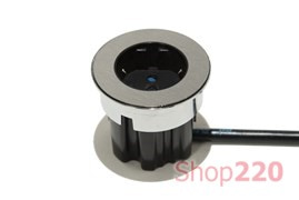 Врезная розетка 220В, нержавеющая сталь, Versadot Power ASA 060.30F.00004