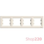 Рамка 4 поста, кремовый, EPH5800423 Schneider Asfora