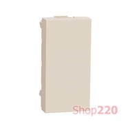 Заглушка, бежевый, 1 модуль, Unica New Schneider NU986544