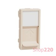 Центральная плата RJ45 Keystone / Systimax, бежевый, 1 модуль, Unica New Schneider NU946044