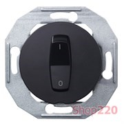 Выключатель 2-полюсный, черный, Renova WDE011206 Schneider