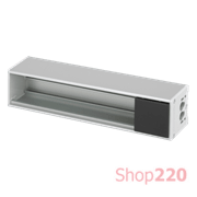 Розеточный блок на 4 (5) розетки К45, пустой, алюминий, Ofiblock COMPACT Simon KFC104/14