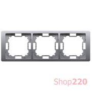 Рамка тройная, сталь, Basic Neos Simon
