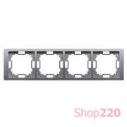 Рамка четверная, сталь, Basic Neos Simon