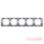 Рамка пятерная, сталь, Basic Neos Simon