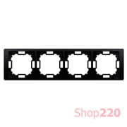 Рамка четверная, графит, Basic Neos Simon